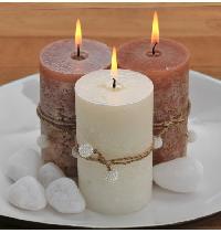 Festive Pillar Candle