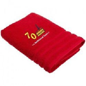 Red Personalized Towels