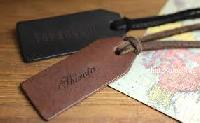 leather name tags