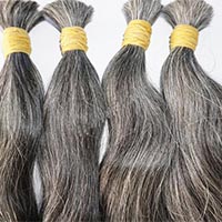 Natural Grey Double Drawn Hair