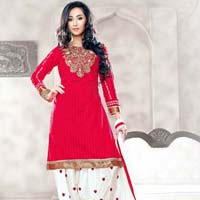 Embroidered Unstitched Patiyala Suit