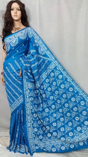 Kantha Work Pure Silk Sarees