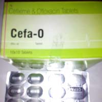 Cefa o Cefixime 200mg & Ofloxacine 200mg tab.