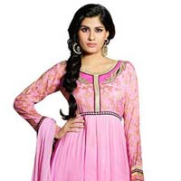 Georgette Semi Stitched Dress Material