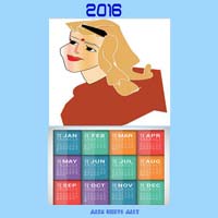 Artistic Calendar 2016