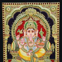 Ganesha Tanjore Painting