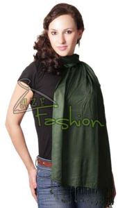 Womens Mungia Green Viscose Shawls