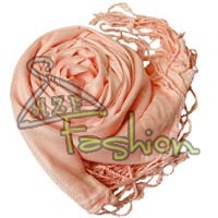 Womens Peachpuff Viscose Shawls