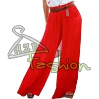 Womens Red Palazzo Pants