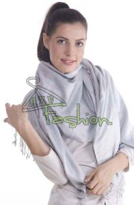 Womens Silver Viscose Shawls