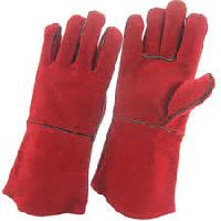 leather industrial glove