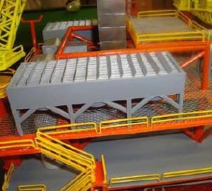 Wooden Offshore Oil and Gas Platform Model