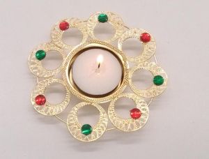 Designer Metal Diya