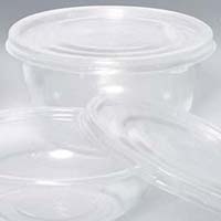 Plastic Disposable Round Containers With Lid