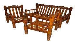 Wooden Sofa Set