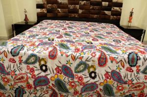 Kantha Cotton Bed Sheet