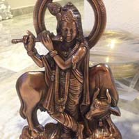 Gunmetal Krishna Statue