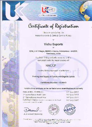 HACCP CERTIFICATION.