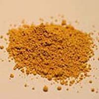 yellow ochre powder