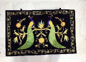 Double peacock wall hanging