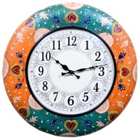 AC Embossed painted Wall Clock