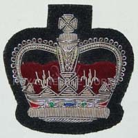 Hand Embroidered British Crown