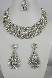 Silver kundan jewellery