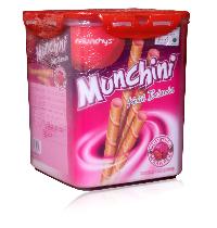 MUNCHINI WAFER STICKS STRAWBERRY FLAVOR