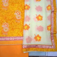 Embroidered Unstitched Cotton Suits