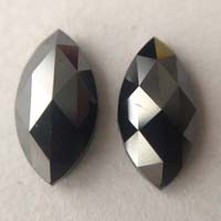 Marquise Shaped Black Diamonds