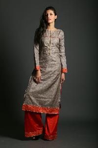 Silk Print Stitched Dresses  as  Riwaayat by NR
