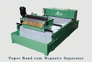 Paper band cum magnetic filter
