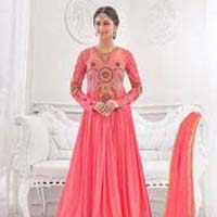 Embroidered Long Gown