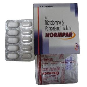 PARACETAMOL AND DICYCLOMINE TABLETS Normpar