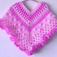 Knitted Baby Poncho