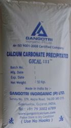 Calcium carbonate precipitated