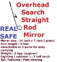 Overhead Search Straight Rod Mirror