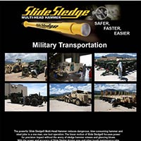 Slide Sledge Multi Head Hammer for Military Transportation