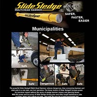 Slide Sledge Multi Head Hammer for Municipalities