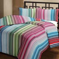 Striped Printed Cotton AC Single Bed blanket