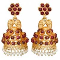 Semi Precious Jhumka