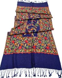 woollen hand embroidered shawls