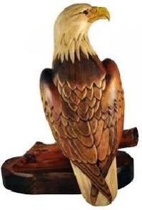 wood carvings birds