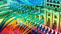 Internet broad band connection via optic fibre cable