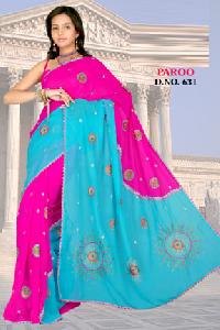 Paroo D. No. 631 Embroidered Sarees