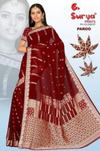 Paroo(f) Designer Printed Saree