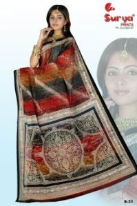 PS - 026 Chiffon Printed Saree