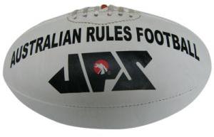 White PU Meterial Aussie Rules Football