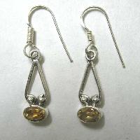 Cut Stone Earrings