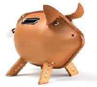 Leather Piggy Bank